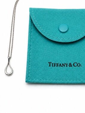 Tiffany & Co. Elsa Peretti Open Teardrop Necklace – Sterling Silver Classic